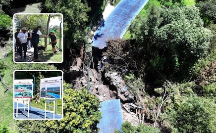Con Obra Comunitaria y maquinaria, Gobierno Estatal interviene deslave en Parque Metropolitano