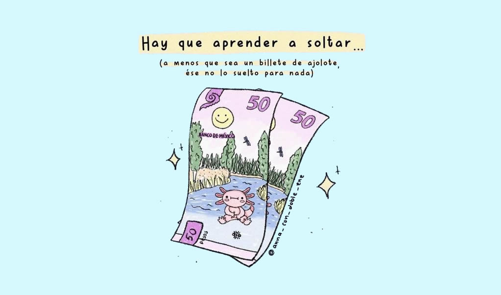 'Nadie suelta su ajolotito'. Los memes del nuevo billete de 50 pesos