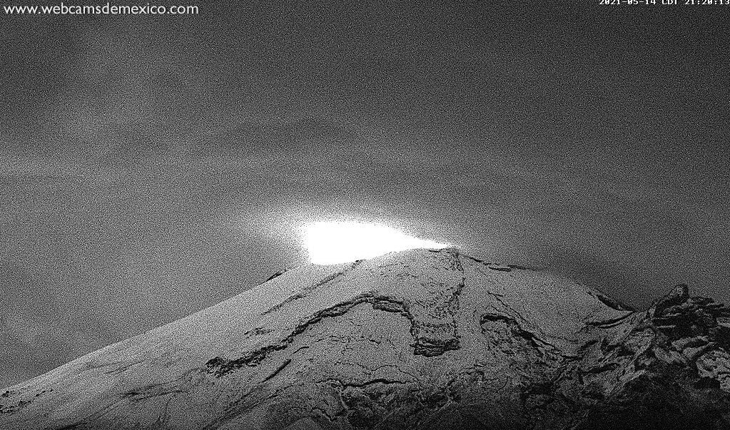¿Cómo amaneció hoy el volcán Popocatépetl? 15 de mayo 2021