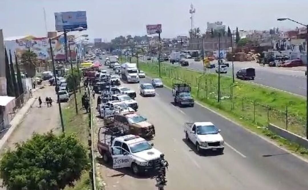 Este 12 de junio se registró un fuerte operativo de seguridad en la Central de Abastos de Puebla, donde se descubrió el huachitúnel | Foto: Agencia Es Imagen para El Universal Puebla