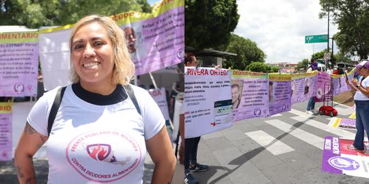 Feministas en Puebla piden cárcel para deudores alimentarios