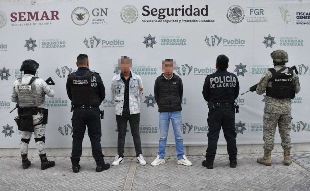 Los detenidos son: Natanael “N”, de 19 años de edad, y a Gerardo “N”, de 21 años de edad | Foto: SSC