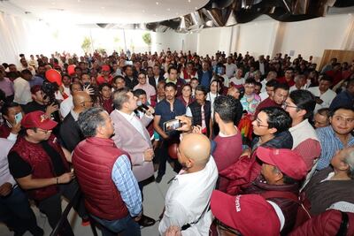 Alejandro Armenta toma protesta a los comités de defensa de la 4T en Cholula