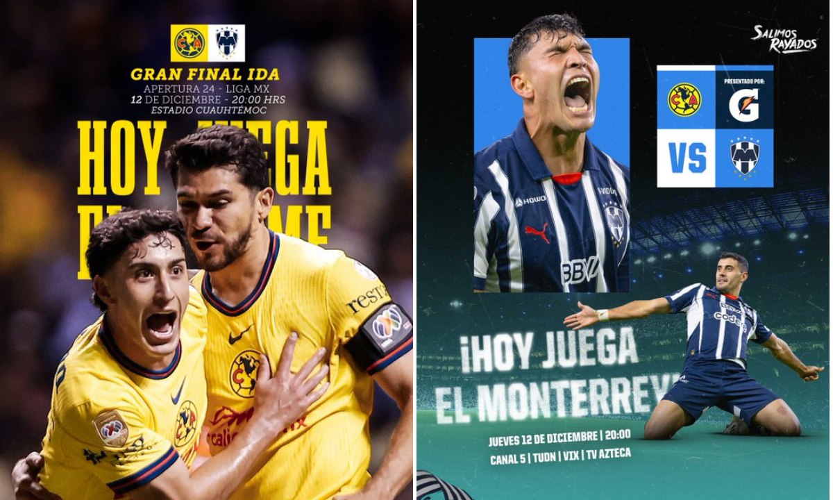 Estas son las alineaciones para el partido América vs Monterrey