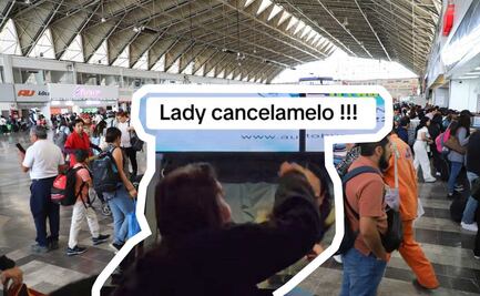 VIDEO Mujer enfurece con taquilleros de la CAPU y ya la apodan "Lady Cancélamelo”