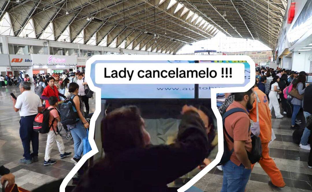 Una señora reclamó a taquilleros con gritos, groserías y aventando cosas | EsImagen