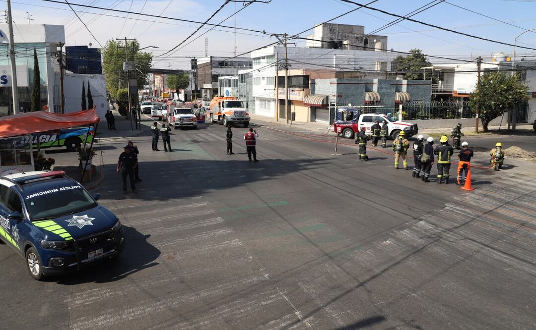 Cerraron la circulación vehicular en la zona| FOTO: Agencia Es Imagen para El Universal Puebla