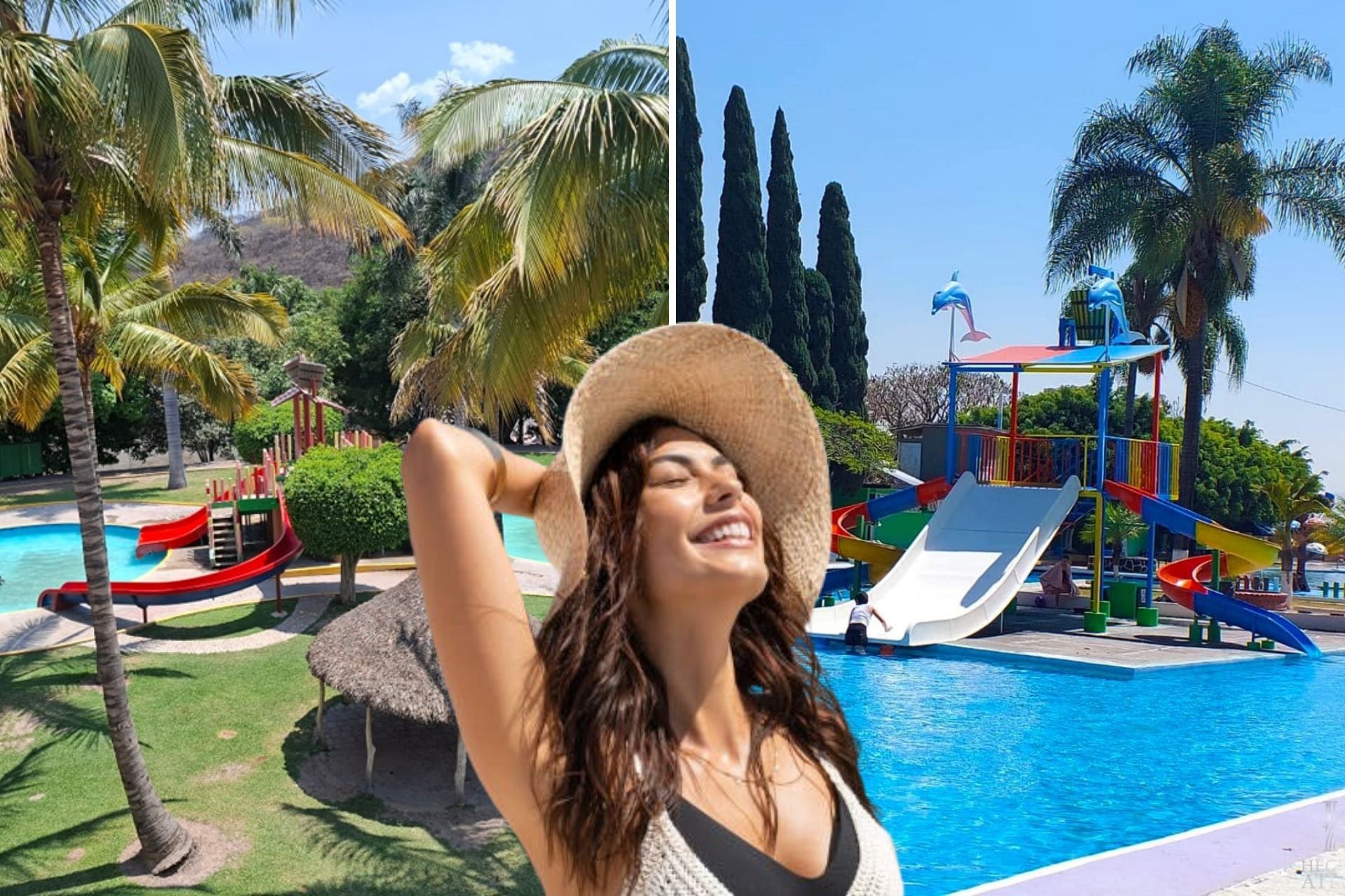 Disfruta de los balnearios 100 por ciento naturales en Puebla | Foto: FB Balneario Axocopan / Freepik / FB Balneario Atotonilco