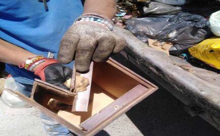 Urna para ceniza en la basura causa revuelo pero estaba vacía