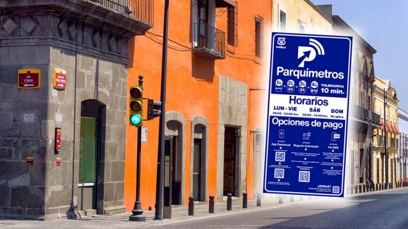 Parquímetros en Puebla. ¿Cuál es su horario? ¿Hay servicio los domingos?