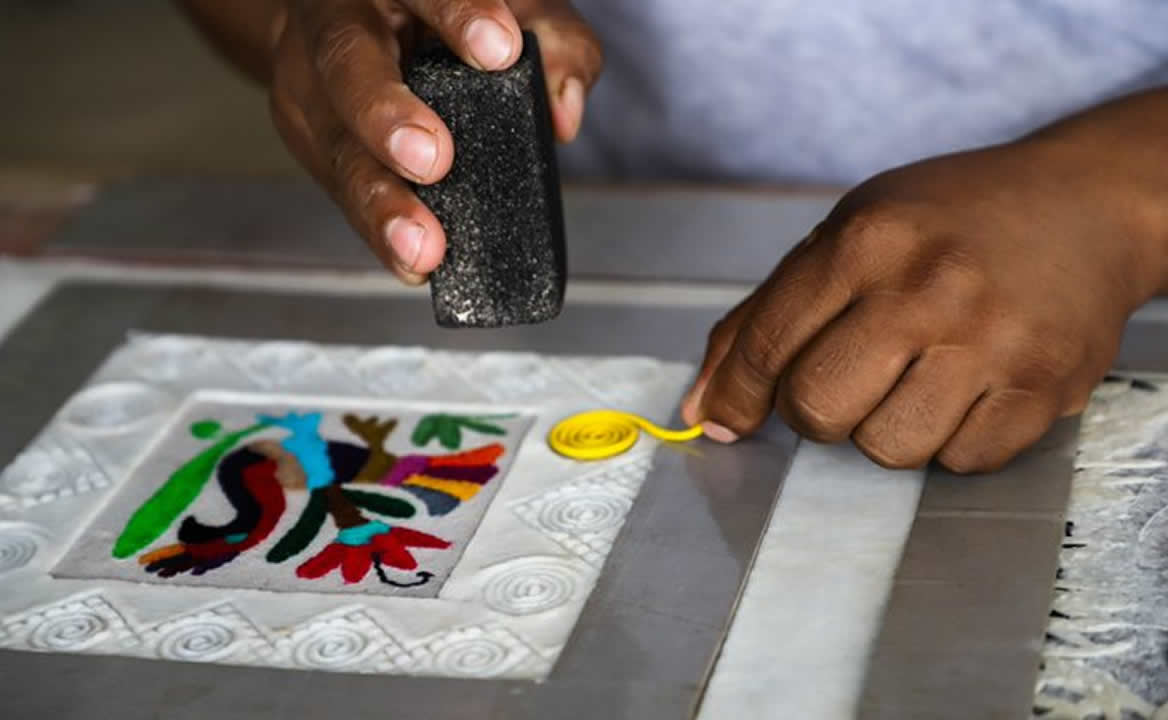 San Pablito Pahuatlán es famoso por esta artesanía. Foto: Martha Ornelas / Twitter