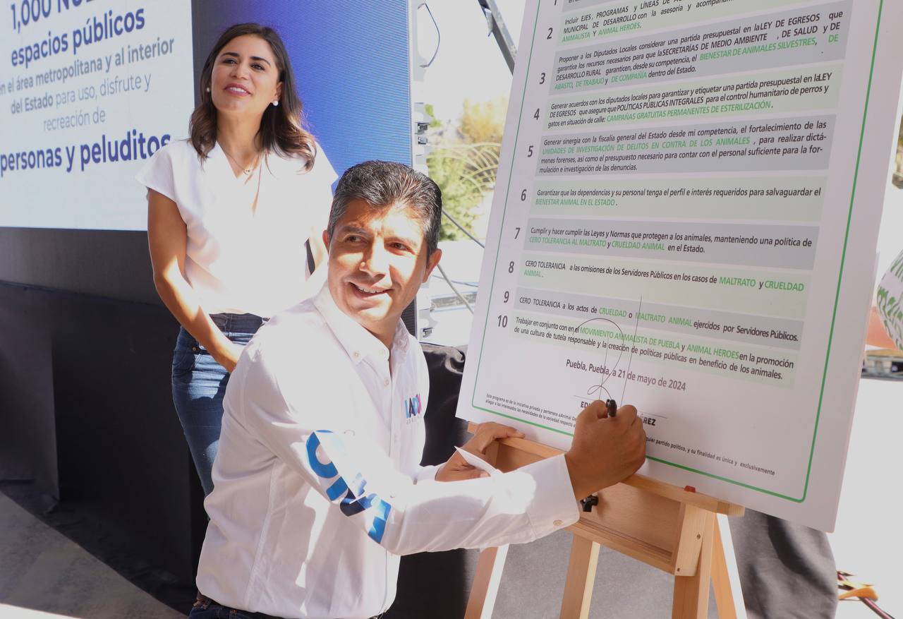 Lalo Rivera firma agenda animalista con asociaciones