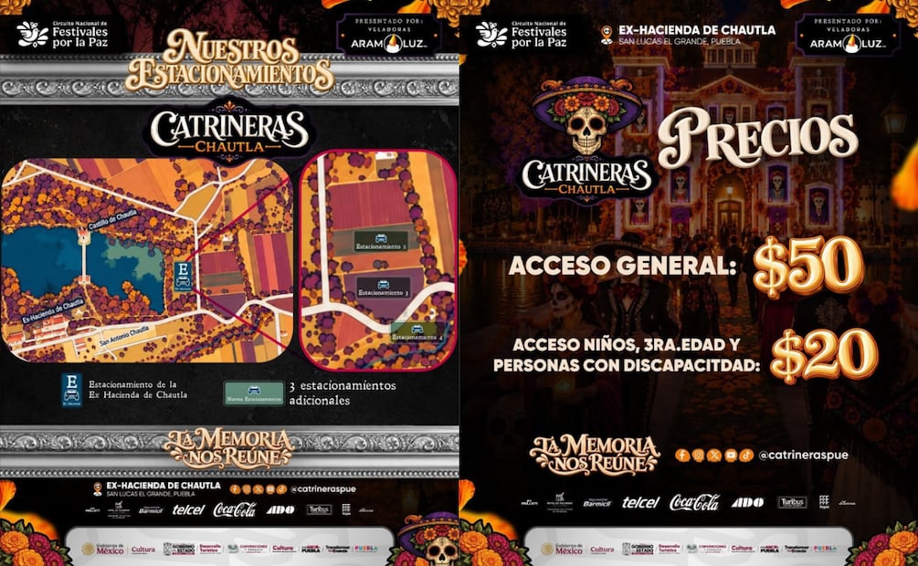 Catrineras Chautla 2026: consulta fechas, costos, atractivos y nuevos estacionamientos | Foto: Gobierno de Puebla.