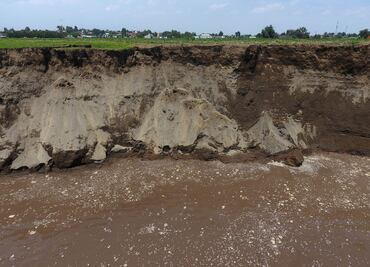 Así es el fondo del socavón en Puebla