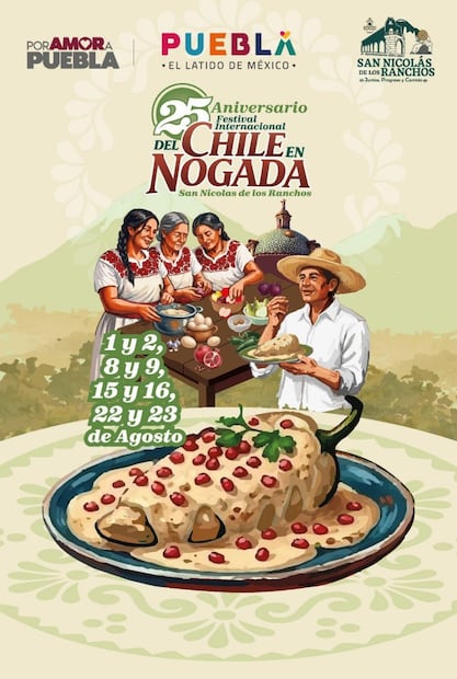 Foto: Facebook Festival Internacional del Chile en Nogada San Nicolás de los Rancho