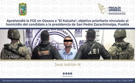 Cae el tercer implicado en el asesinato del candidato de Zacachimalpa