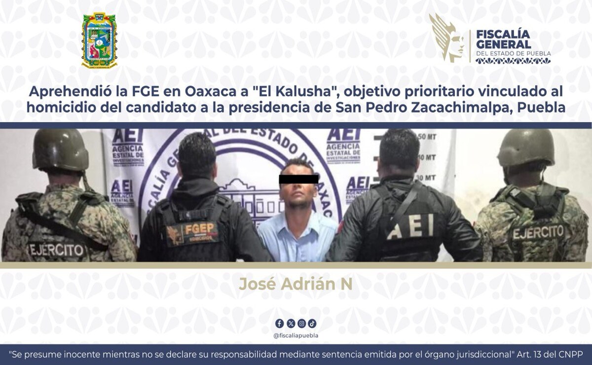 Cae el tercer implicado en el asesinato del candidato de Zacachimalpa