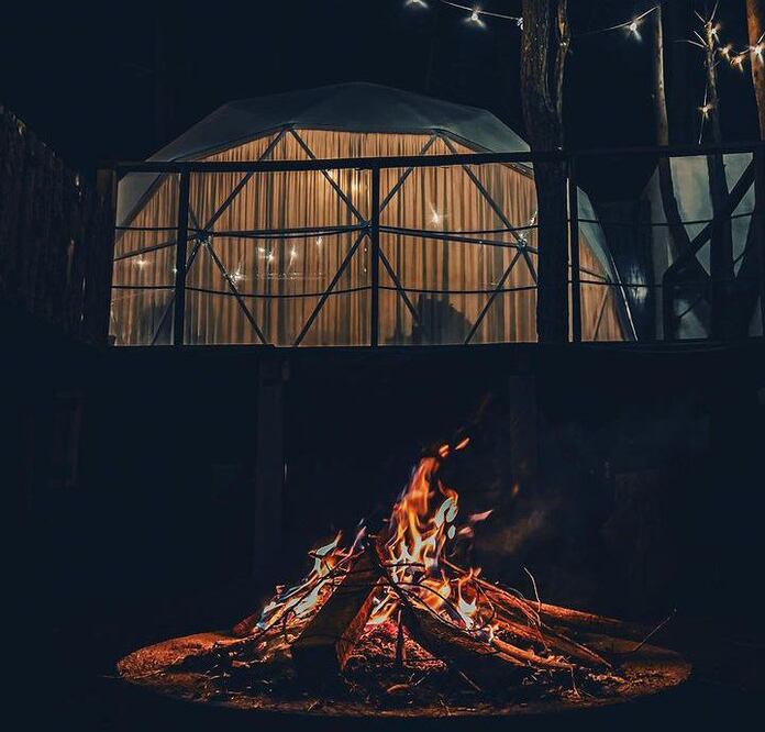 Así una noche de fogata en el Ensueño Glamping | Instagram ensuenoglamping