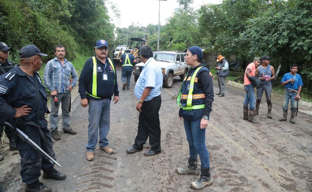 Las intensas lluvias que se reportaron en la Sierra Negra ocasionaron un deslave en Ajalpan | Foto: Agencia Es Imagen para El Universal Puebla