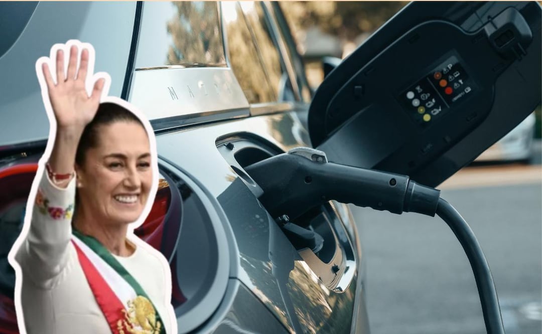 Olinia es el auto eléctrico 100% mexicano que anunció Claudia Sheinbaum | Foto Canvas / X Claudia Sheinbaum Pardo @Claudiashein