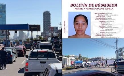 Familiares de América Pamela bloquean Vía Atlixcáyotl, exigen acelerar su búsqueda