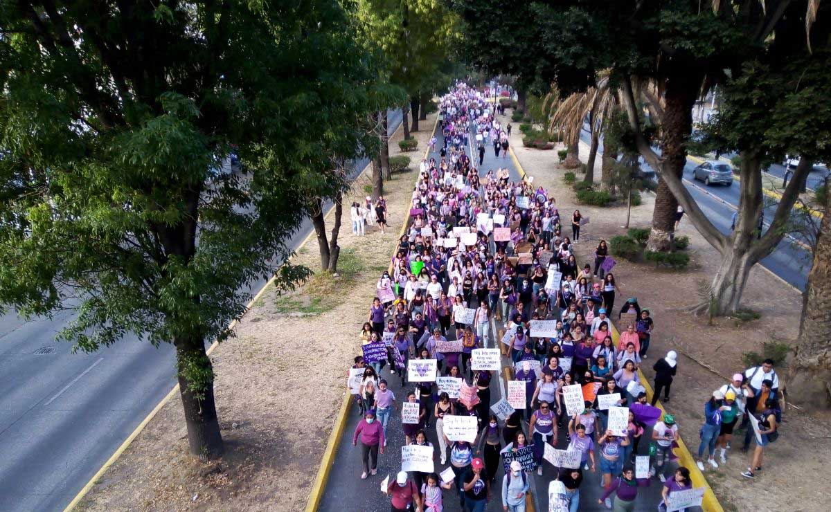 Así fue la marcha del 8M en Puebla