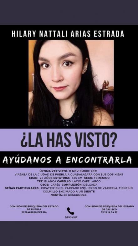 Buscan a Hilary Arias y a sus dos hijas