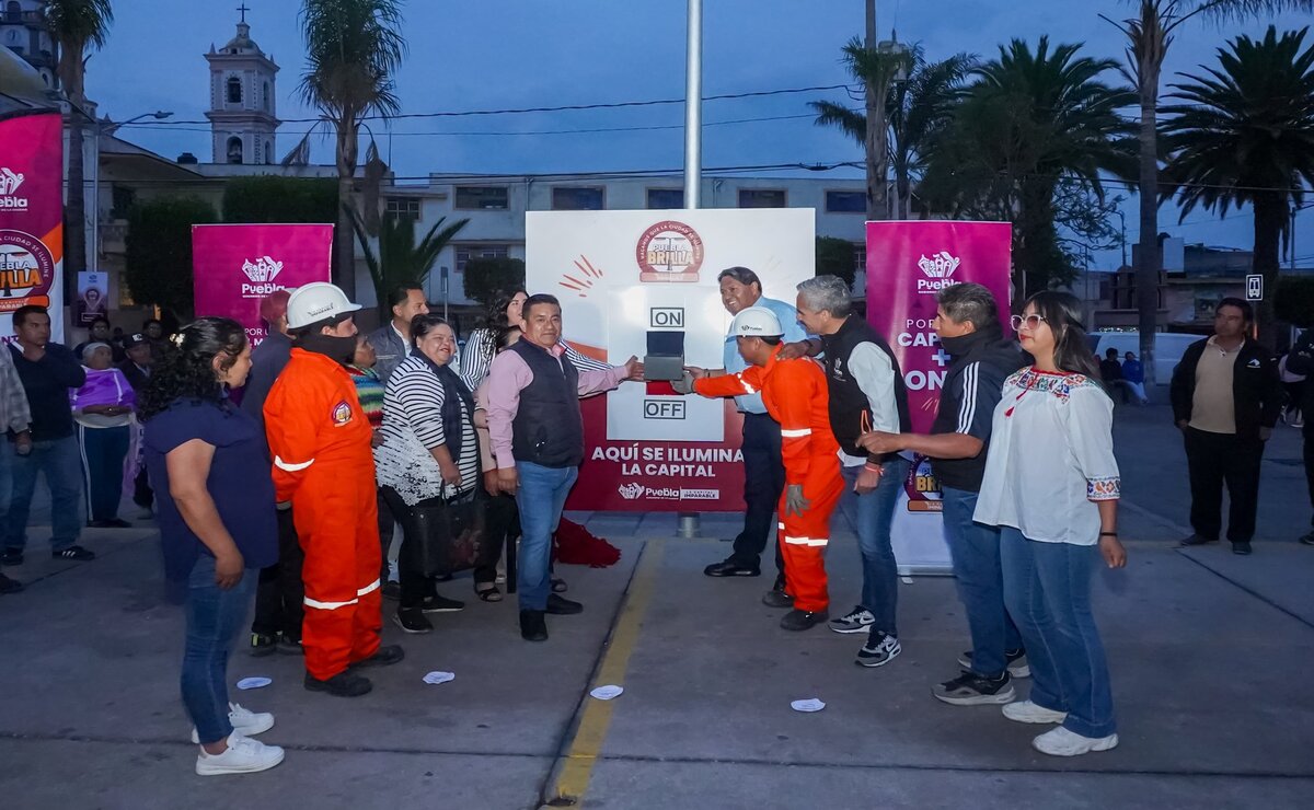 Se sustituyeron 704 luminarias obsoletas por tecnología LED | Foto: Ayuntamiento de Puebla