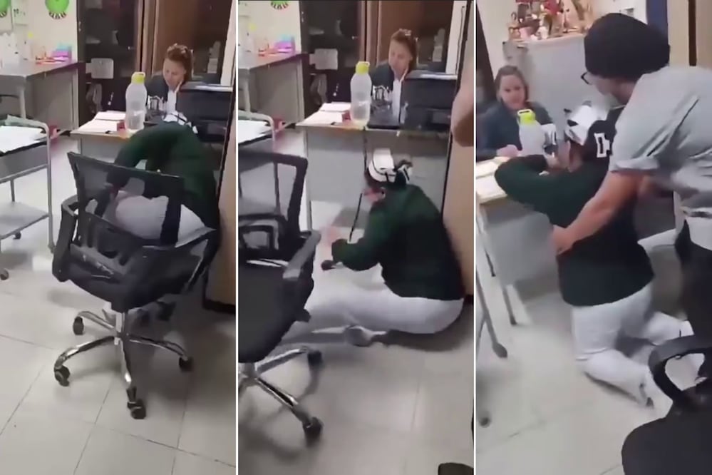 Una presunta jefa de enfermera del IMSS Puebla fue captada en estado inconveniente | Foto: Captura de video Redes Spciales