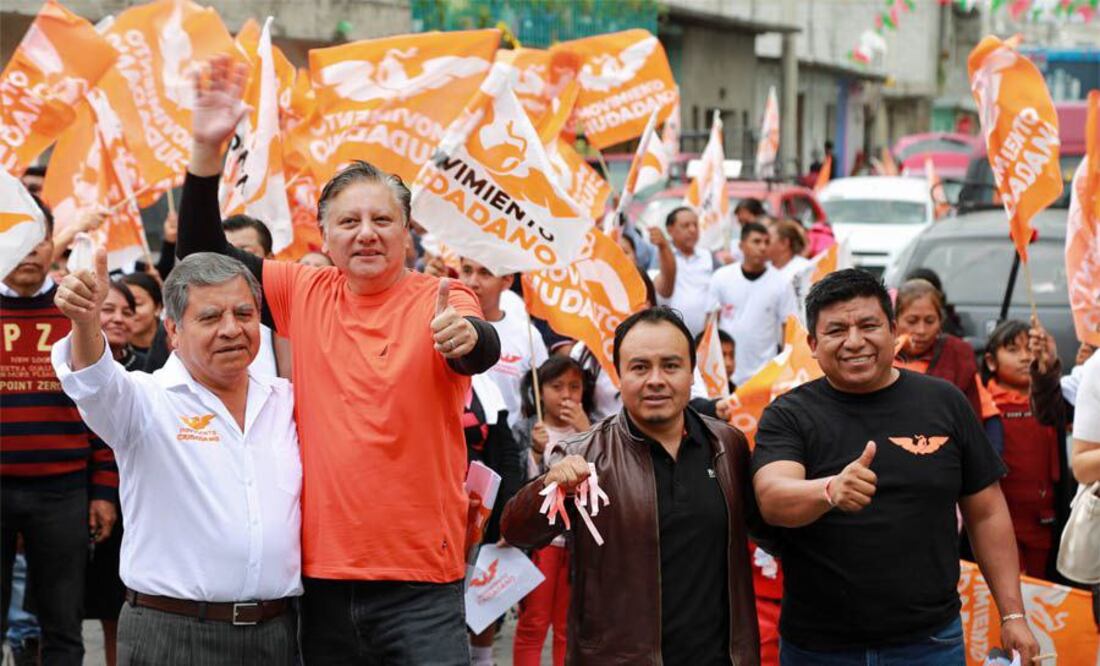 El aspirante de Movimiento Ciudadano a la gubernatura de Puebla estuvo en Atlixco | Twiter Fernando Morales
