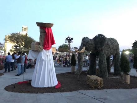 Conoce el nacimiento monumental en Huaquechula