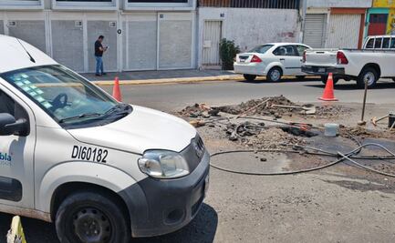 Gobierno estatal denuncia que Agua de Puebla perfora calles pavimentadas