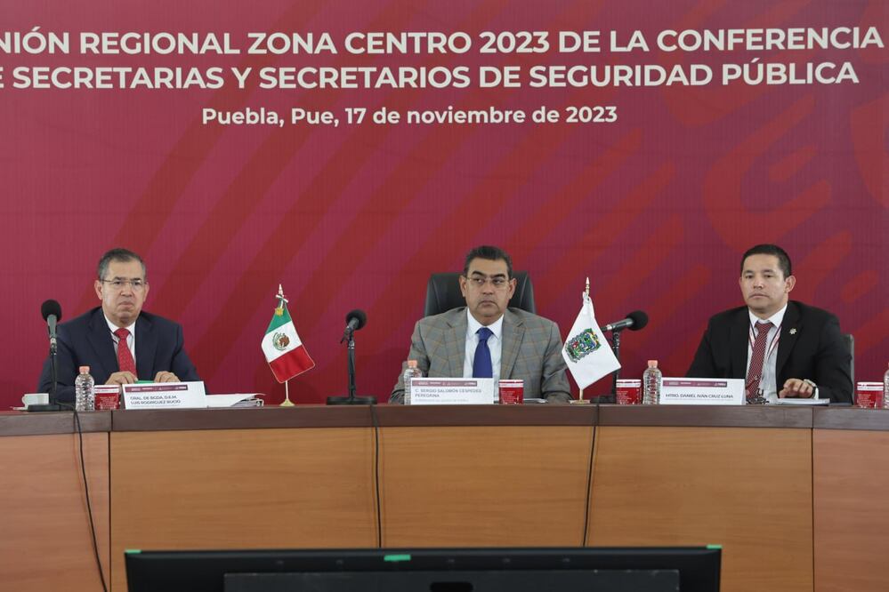 En el estado e Puebla tuvo lugar la Conferencia Nacional de Secretarias y Secretarios de Seguridad Pública | Foto: Agencia Es Imagen para El Universal Puebla