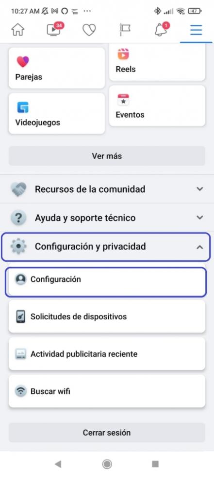 ¿Cómo saber quién ha entrado en tu cuenta de Facebook? 