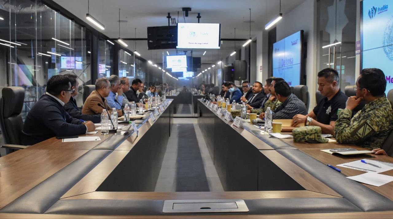 Se llevó a cabo la novena Mesa de Seguridad Municipal en Puebla | Foto: Ayuntamiento de Puebla