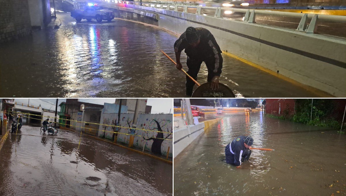 Lluvias dejan inundaciones y encharcamientos en Puebla