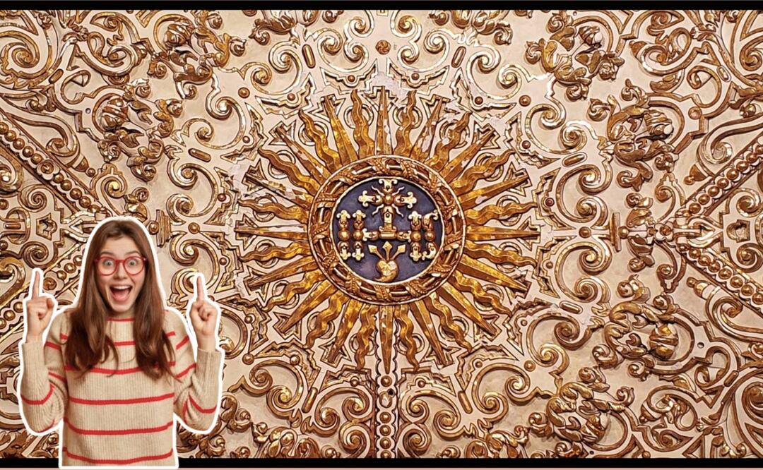 La Capilla del Rosario está cubierta casi en su totalidad por oro | Foto: Especial