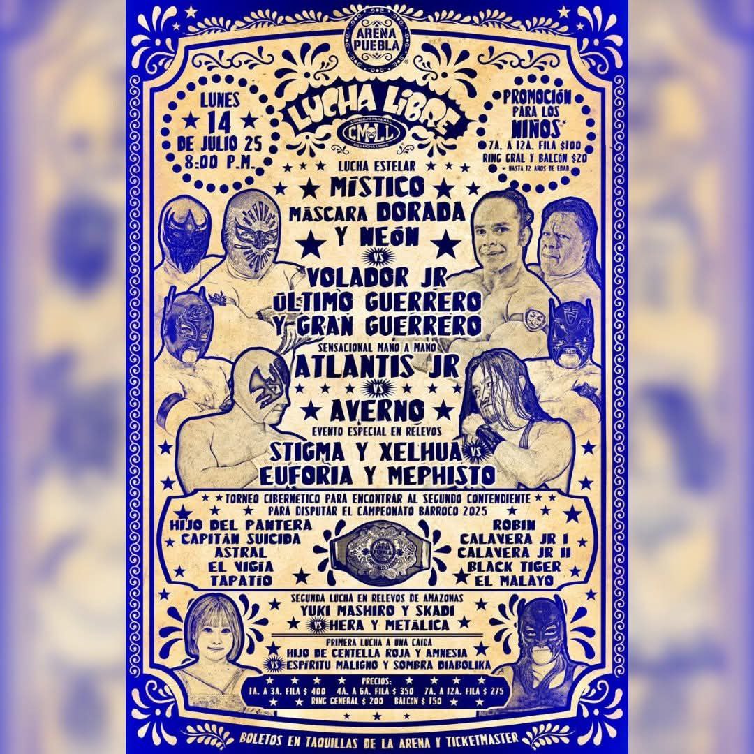 Foto: Facebook Arena Puebla CMLL