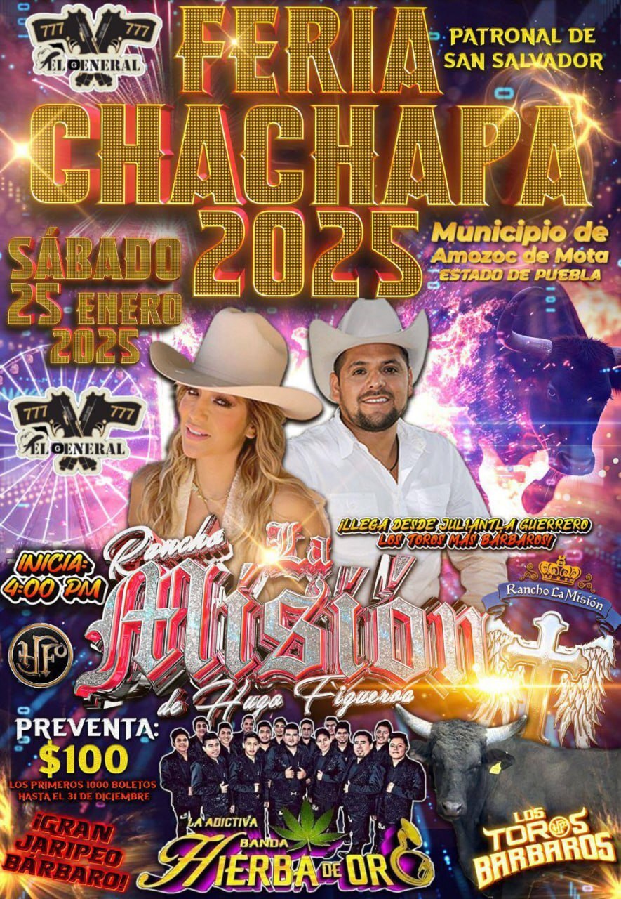 Foto: Cartelera Feria de Chachapa