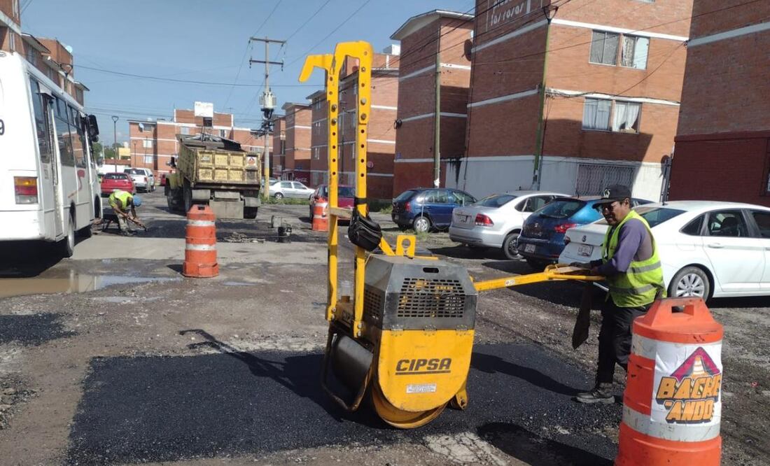Para este año se tiene como meta atender 200 mil baches | Foto: Ayuntamiento de Puebla.