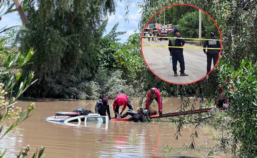 Tormenta en Ocoyucan deja cuatro muertos; rescatan patrulla y cuerpos arrastrados por el río Atoyac