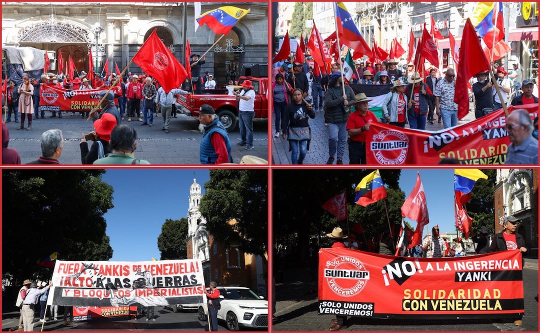 Comerciantes de la 28 de Octubre se manifestaron en la ciudad de Puebla | Foto: EsImagen