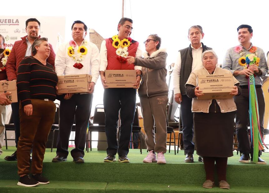 Sergio Salomón recorrió varios municipios de Puebla | Fotos Gobierno del Estado