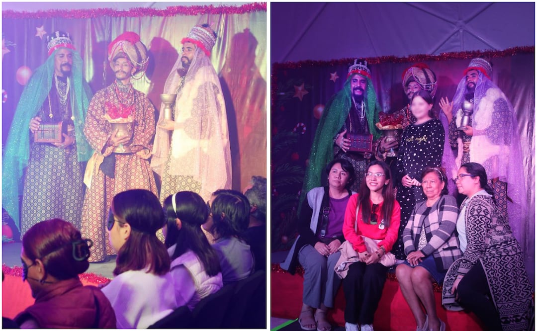 El Domo Sensorial “Sintamos la Navidad” recibe a los Reyes Magos en el Zócalo | Foto: Ayuntamiento de Puebla.