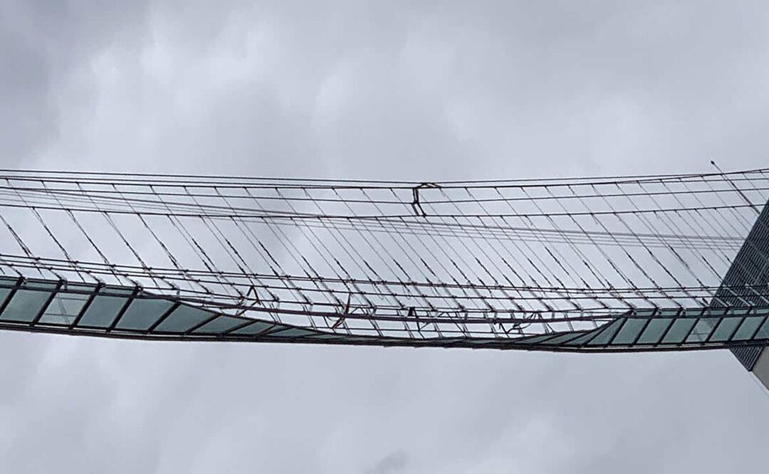 El puente sufrió daños el pasado 11 de julio. Foto: Wyndham / Popocatépetl Sky Bridge