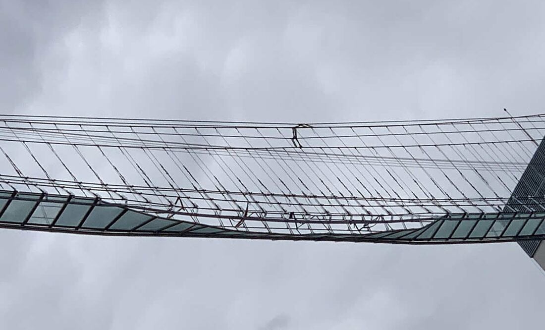 El puente sufrió daños el pasado 11 de julio. Foto: Wyndham / Popocatépetl Sky Bridge
