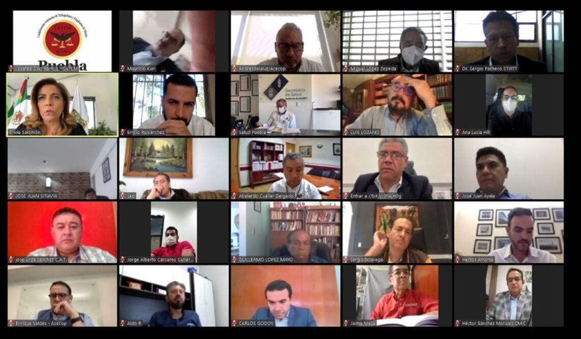 Empresarios y gobierno de Puebla se reúnen ante tercera ola de Covid