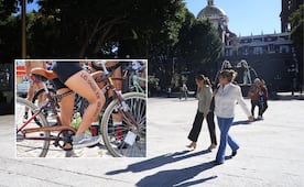 Rodada nudista en Puebla: ciclistas exigen respeto y mayor seguridad vial