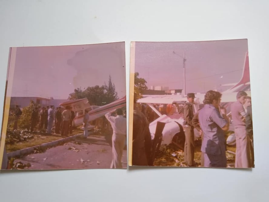 El 18 de agosto de 1979 cayó esta avioneta en la colonia San Manuel / Facebook Héctor G. Calva/Puebla Antigua
