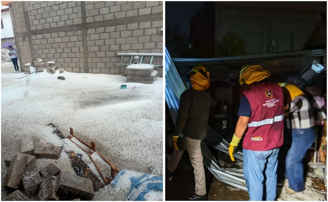 Gobierno de Puebla apoya a afectados por granizada | Foto: Gobierno de Puebla.